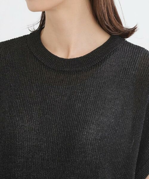Reflect / リフレクト ニット・セーター | 【レイヤードにおすすめ◎】畦編みフレンチスリーブトップス | 詳細19