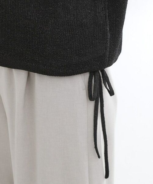 Reflect / リフレクト ニット・セーター | 【レイヤードにおすすめ◎】畦編みフレンチスリーブトップス | 詳細21