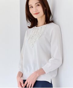 Reflect / リフレクト ニット・セーター | フロントフリルデザインニット