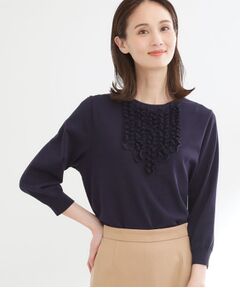 Reflect / リフレクト ニット・セーター | フロントフリルデザインニット