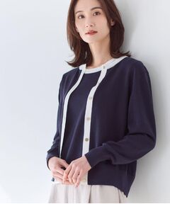 Reflect / リフレクト カーディガン・ボレロ | 【アンサンブル可】バイカラーカーディガン