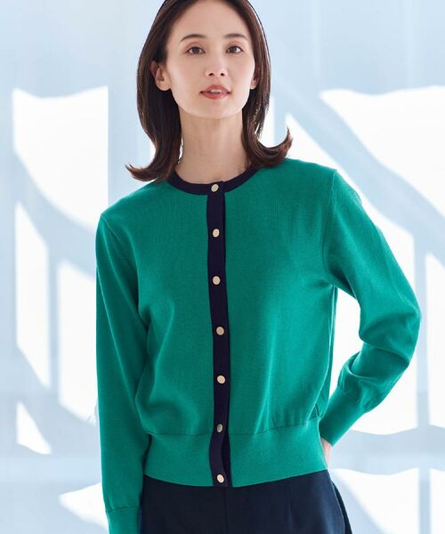 Reflect / リフレクト カーディガン・ボレロ | 【アンサンブル可】バイカラーカーディガン | 詳細1