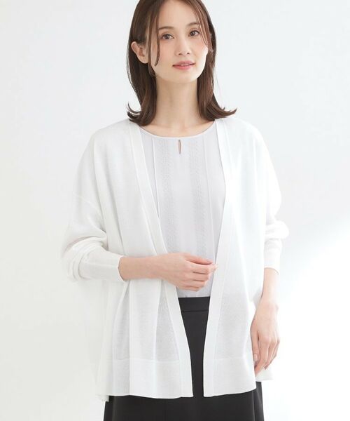 Reflect / リフレクト カーディガン・ボレロ | 【冷房対策に◎】すっきり見え着流しカーディガン | 詳細10