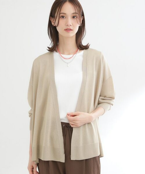 Reflect / リフレクト カーディガン・ボレロ | 【冷房対策に◎】すっきり見え着流しカーディガン | 詳細20