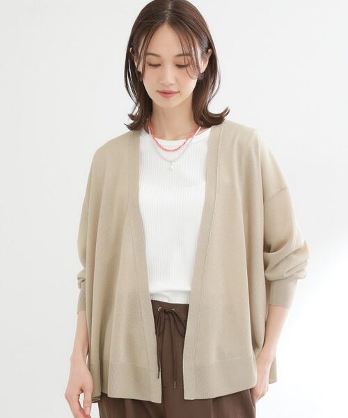 Reflect / リフレクト カーディガン・ボレロ | 【冷房対策に◎】すっきり見え着流しカーディガン | 詳細6