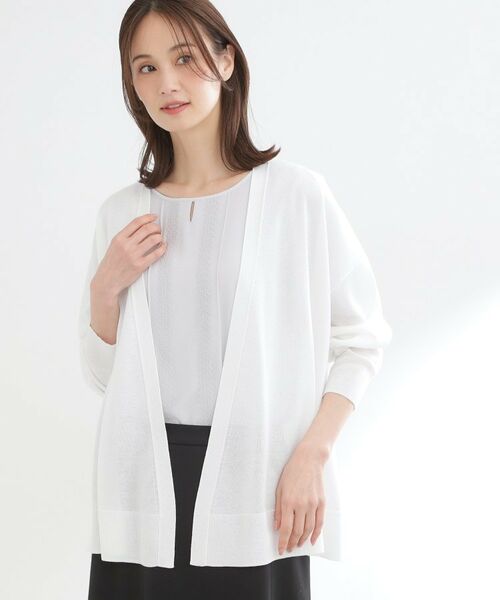 Reflect / リフレクト カーディガン・ボレロ | 【冷房対策に◎】すっきり見え着流しカーディガン | 詳細9