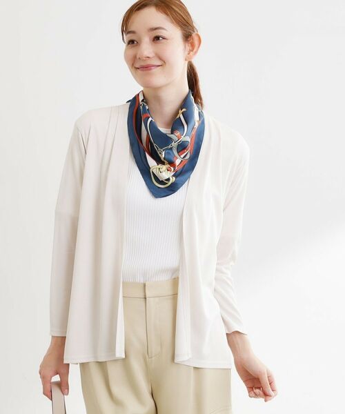 Reflect / リフレクト カーディガン・ボレロ | 【日除け・エアコン対策に◎】ジャージカーディガン（ライトベージュ(051)）