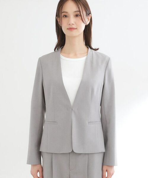 Reflect / リフレクト ノーカラージャケット | 【セットアップ可】ノーカラージャケット | 詳細16