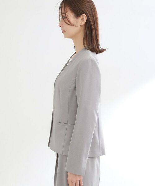 Reflect / リフレクト ノーカラージャケット | 【セットアップ可】ノーカラージャケット | 詳細17