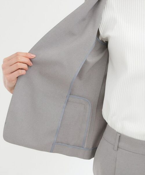 Reflect / リフレクト ノーカラージャケット | 【セットアップ可】ノーカラージャケット | 詳細22