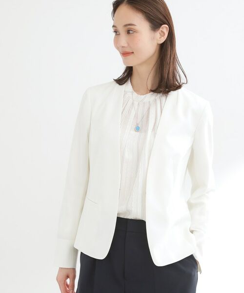 Reflect / リフレクト ノーカラージャケット | 【セットアップ可】ノーカラージャケット | 詳細3