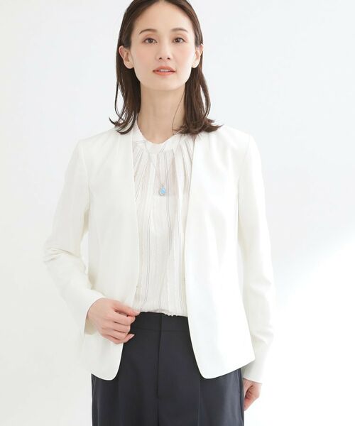 Reflect / リフレクト ノーカラージャケット | 【セットアップ可】ノーカラージャケット | 詳細4