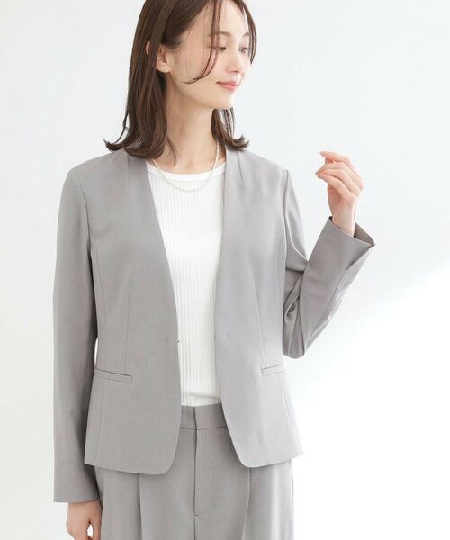 Reflect / リフレクト ノーカラージャケット | 【セットアップ可】ノーカラージャケット | 詳細7