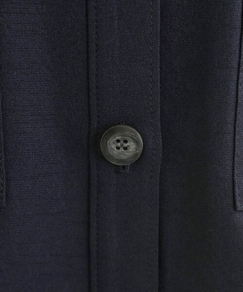 Reflect / リフレクト レザーブルゾン・ジャケット | リネンライクシャツブルゾン | 詳細10