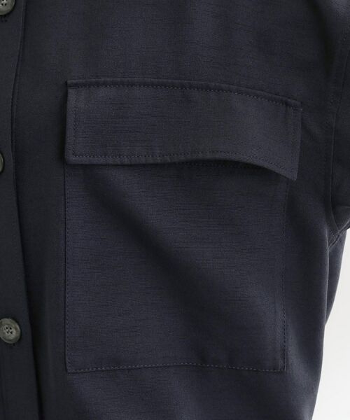 Reflect / リフレクト レザーブルゾン・ジャケット | リネンライクシャツブルゾン | 詳細17