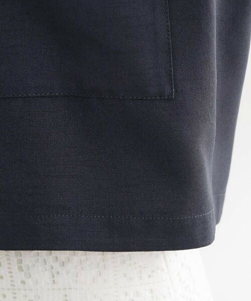 Reflect / リフレクト レザーブルゾン・ジャケット | リネンライクシャツブルゾン | 詳細18