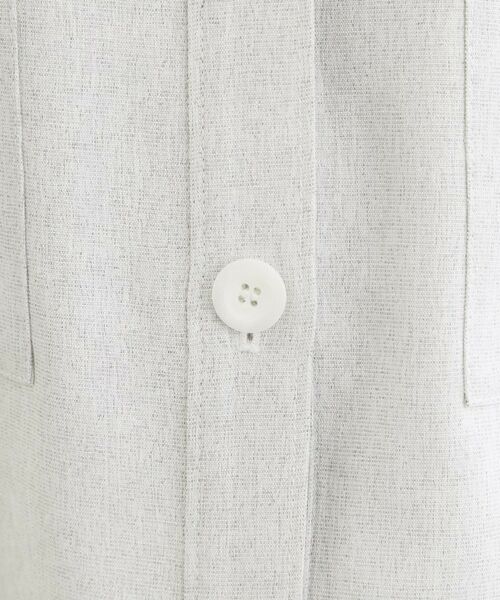 Reflect / リフレクト レザーブルゾン・ジャケット | リネンライクシャツブルゾン | 詳細6