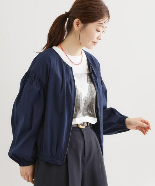 Reflect / リフレクト レザーブルゾン・ジャケット | フロントファスナーシアーブルゾン | 詳細5