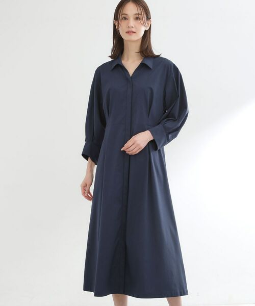 Reflect / リフレクト ロング・マキシ丈ワンピース | タイプライターシャツロングワンピース | 詳細2