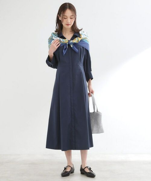 Reflect / リフレクト ロング・マキシ丈ワンピース | タイプライターシャツロングワンピース | 詳細3