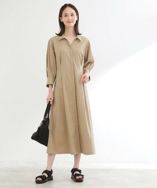 Reflect / リフレクト ロング・マキシ丈ワンピース | タイプライターシャツロングワンピース | 詳細8