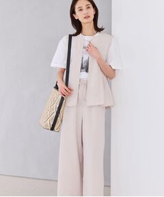 Reflect / リフレクト セットアップ | 【単品使い◎】ペプラムベスト＋リラクシーパンツセット