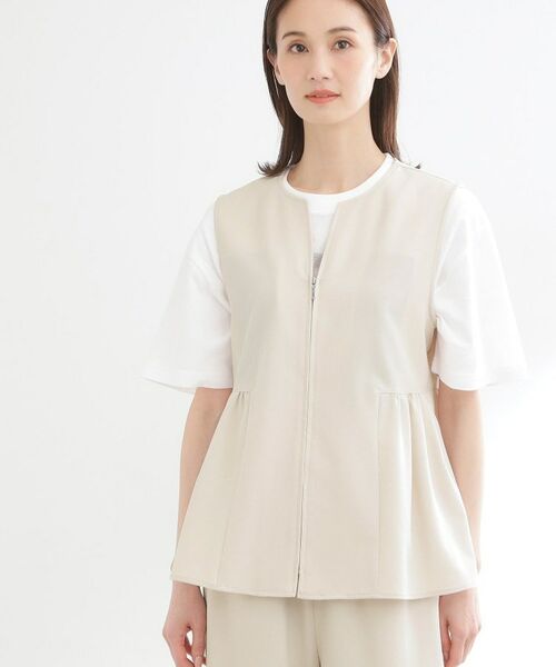 Reflect / リフレクト セットアップ | 【単品使い◎】ペプラムベスト＋リラクシーパンツセット | 詳細13