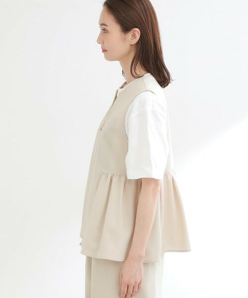 Reflect / リフレクト セットアップ | 【単品使い◎】ペプラムベスト＋リラクシーパンツセット | 詳細14