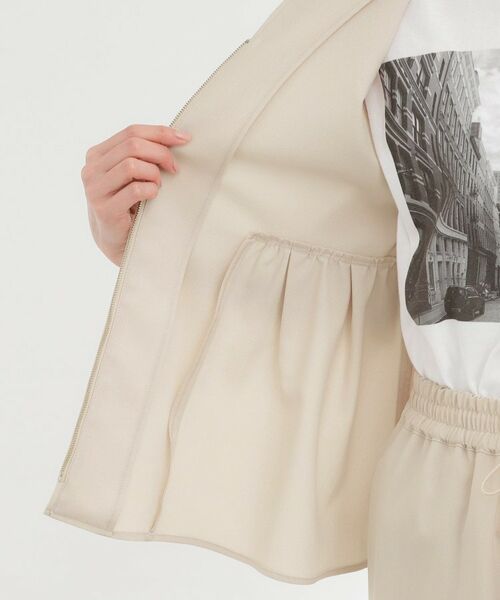 Reflect / リフレクト セットアップ | 【単品使い◎】ペプラムベスト＋リラクシーパンツセット | 詳細18