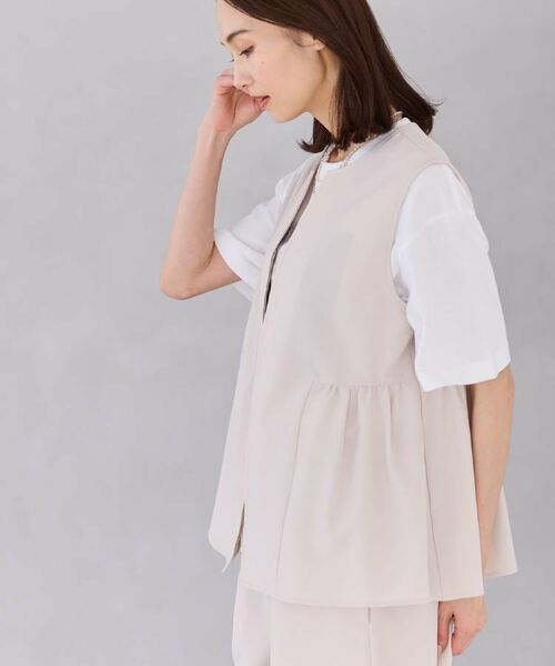 Reflect / リフレクト セットアップ | 【単品使い◎】ペプラムベスト＋リラクシーパンツセット | 詳細27