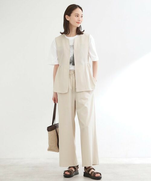 Reflect / リフレクト セットアップ | 【単品使い◎】ペプラムベスト＋リラクシーパンツセット | 詳細4