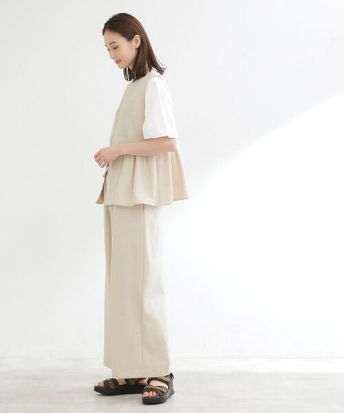 Reflect / リフレクト セットアップ | 【単品使い◎】ペプラムベスト＋リラクシーパンツセット | 詳細5