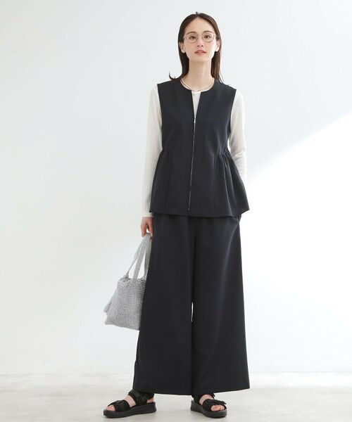 Reflect / リフレクト セットアップ | 【単品使い◎】ペプラムベスト＋リラクシーパンツセット | 詳細7