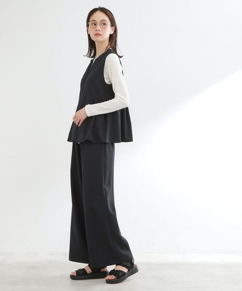 Reflect / リフレクト セットアップ | 【単品使い◎】ペプラムベスト＋リラクシーパンツセット | 詳細8