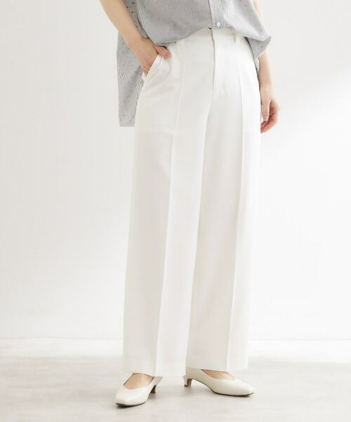 Reflect / リフレクト パンツ | ステッチワークストレートワイドパンツ | 詳細1