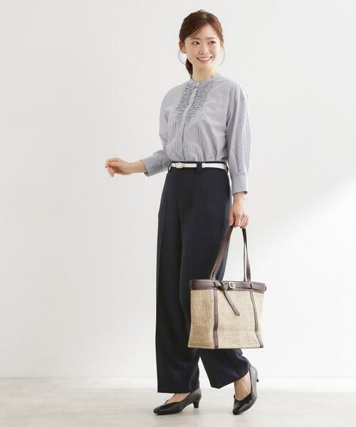 Reflect / リフレクト パンツ | ステッチワークストレートワイドパンツ | 詳細10