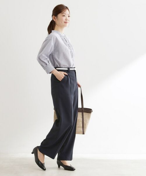 Reflect / リフレクト パンツ | ステッチワークストレートワイドパンツ | 詳細11