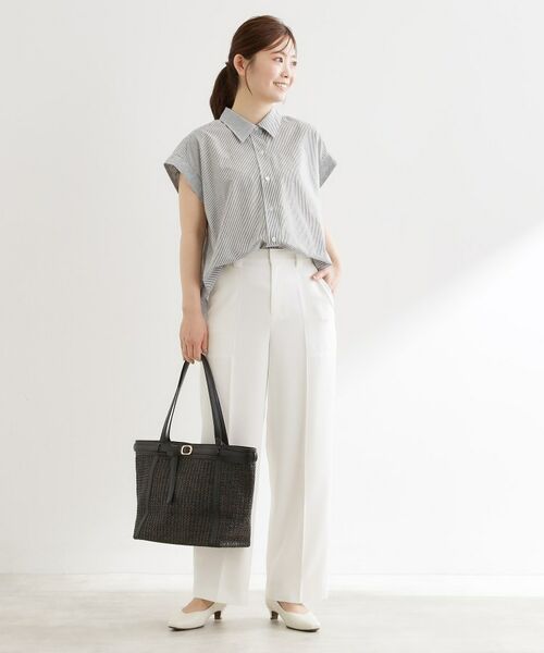 Reflect / リフレクト パンツ | ステッチワークストレートワイドパンツ | 詳細2