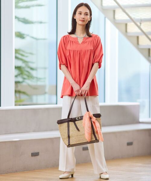 Reflect / リフレクト パンツ | ステッチワークストレートワイドパンツ | 詳細24