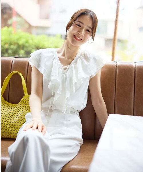 Reflect / リフレクト パンツ | ステッチワークストレートワイドパンツ | 詳細25