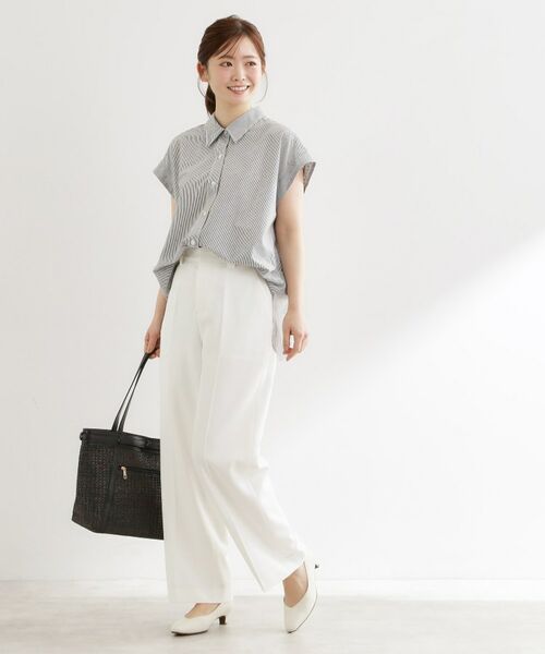 Reflect / リフレクト パンツ | ステッチワークストレートワイドパンツ | 詳細3