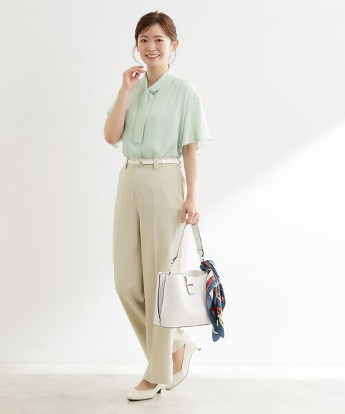 Reflect / リフレクト パンツ | ステッチワークストレートワイドパンツ | 詳細6