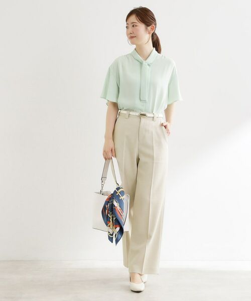 Reflect / リフレクト パンツ | ステッチワークストレートワイドパンツ | 詳細7