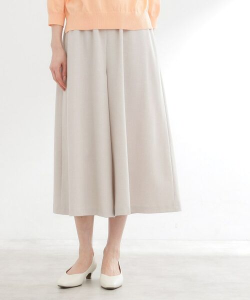 Reflect / リフレクト ショート・ハーフ・半端丈パンツ | 【ウエスト総ゴム】リラクシーフレアスカーチョ | 詳細3