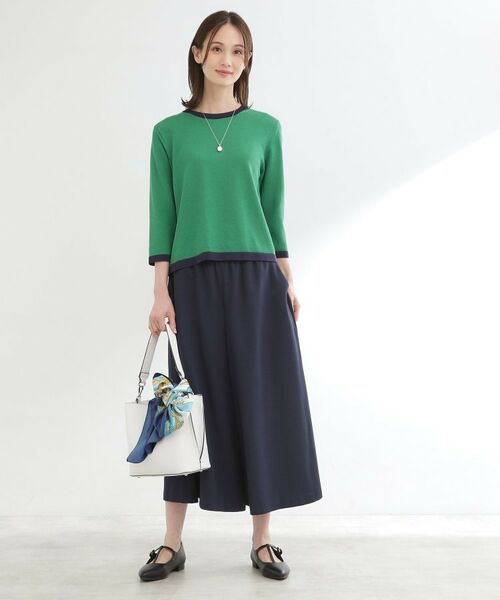 Reflect / リフレクト ショート・ハーフ・半端丈パンツ | 【ウエスト総ゴム】リラクシーフレアスカーチョ | 詳細6