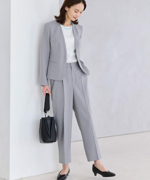 Reflect / リフレクト パンツ | 【セットアップ可】スリット入りテーパードパンツ | 詳細1