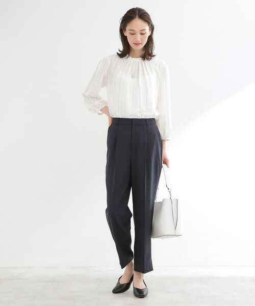 Reflect / リフレクト パンツ | 【セットアップ可】スリット入りテーパードパンツ | 詳細2