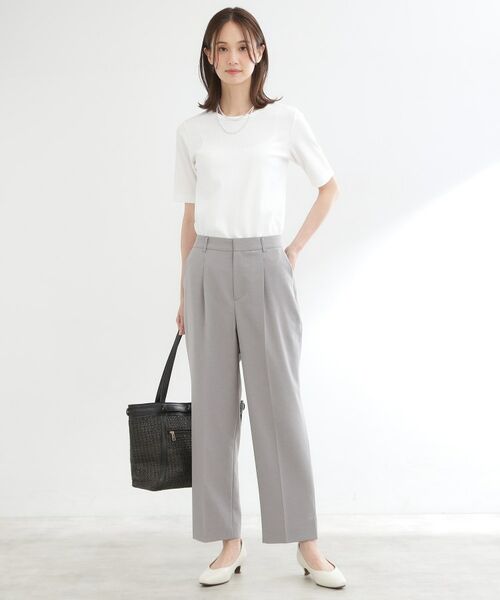 Reflect / リフレクト パンツ | 【セットアップ可】スリット入りテーパードパンツ | 詳細6