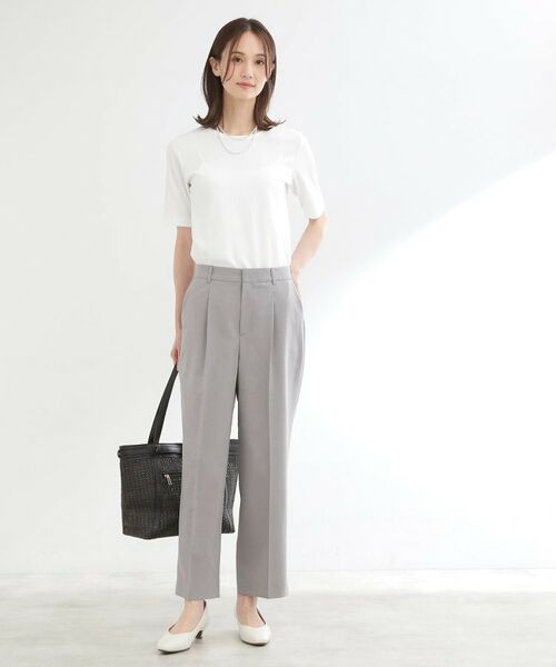 Reflect / リフレクト パンツ | 【セットアップ可】スリット入りテーパードパンツ | 詳細7