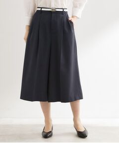 Reflect / リフレクト ショート・ハーフ・半端丈パンツ | リネンライクワイドミディパンツ